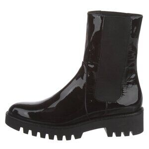 Theory Patent Leather Chelsea Boots - Size 39